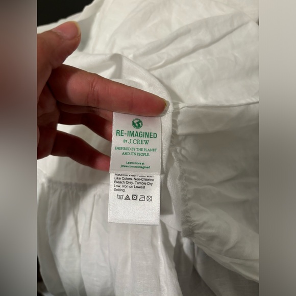 NWT J CREW Cotton-linen button-front beach dress - Picture 7 of 9